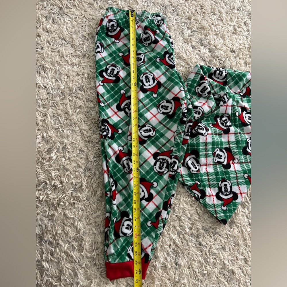 Disney Mickey Mouse Pajama Set Christmas Fleece Unisex Pajamas Size XXL - Picture 4 of 9